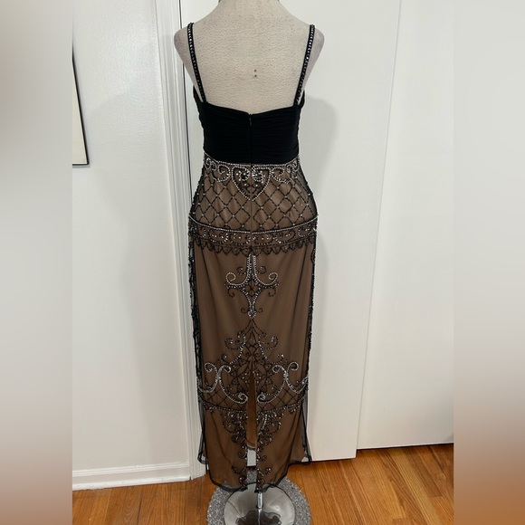 Sue Wong Heavily Embellished Crystal Rhinestones, Beading, Sequins Evening Gown - Picture 7 of 14